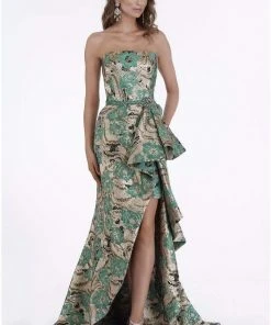 Feriani Couture - 26298 Embellished Strapless Trumpet Dress