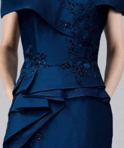 Gia Franco - 12113 Sweetheart Peplum Sheath Gown