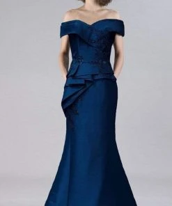 Gia Franco - 12113 Sweetheart Peplum Sheath Gown