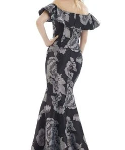 Gia Franco - 12986 Floral Off Shoulder Trumpet Gown