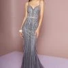 GLS By Gloria - GL2700 Embellished Plunging V-neck Trumpet Dress 2 GLS By Gloria - GL2700 Embellished Plunging V-neck Trumpet Dress