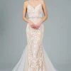 GLS By Gloria - GL2934 Embroidered V-Neck Mermaid Gown