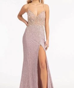 GLS By Gloria GL3006 - Sleeveless Plunging V-neck Evening Gown 14 GLS By Gloria GL3006 - Sleeveless Plunging V-neck Evening Gown
