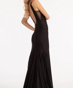 GLS By Gloria GL3037 - Plunging V-Neck Wide Open V-Back Mermaid Dress 15 GLS By Gloria GL3037 - Plunging V-Neck Wide Open V-Back Mermaid Dress