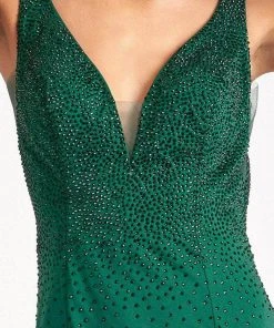 GLS By Gloria GL3037 - Plunging V-Neck Wide Open V-Back Mermaid Dress 24 GLS By Gloria GL3037 - Plunging V-Neck Wide Open V-Back Mermaid Dress