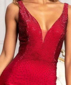 GLS By Gloria GL3037 - Plunging V-Neck Wide Open V-Back Mermaid Dress 20 GLS By Gloria GL3037 - Plunging V-Neck Wide Open V-Back Mermaid Dress