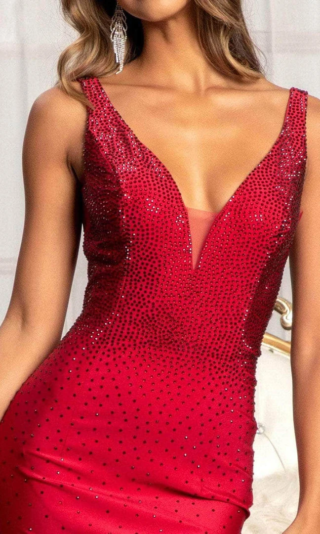 GLS By Gloria GL3037 - Plunging V-Neck Wide Open V-Back Mermaid Dress 9 GLS By Gloria GL3037 - Plunging V-Neck Wide Open V-Back Mermaid Dress