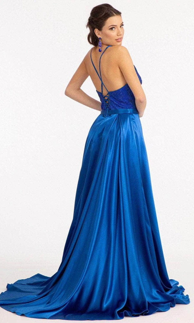 GLS By Gloria GL3040 - V-Neck Satin Formal Gown 13 GLS By Gloria GL3040 - V-Neck Satin Formal Gown