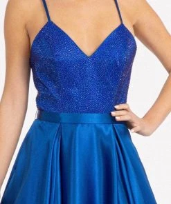 GLS By Gloria GL3040 - V-Neck Satin Formal Gown 26 GLS By Gloria GL3040 - V-Neck Satin Formal Gown