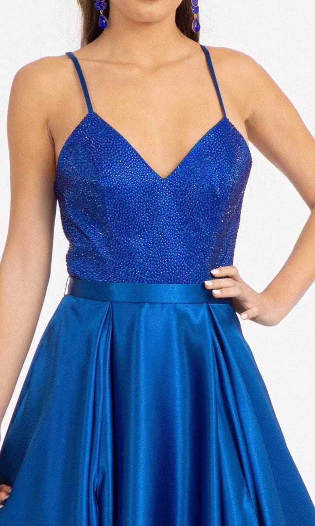 GLS By Gloria GL3040 - V-Neck Satin Formal Gown 14 GLS By Gloria GL3040 - V-Neck Satin Formal Gown