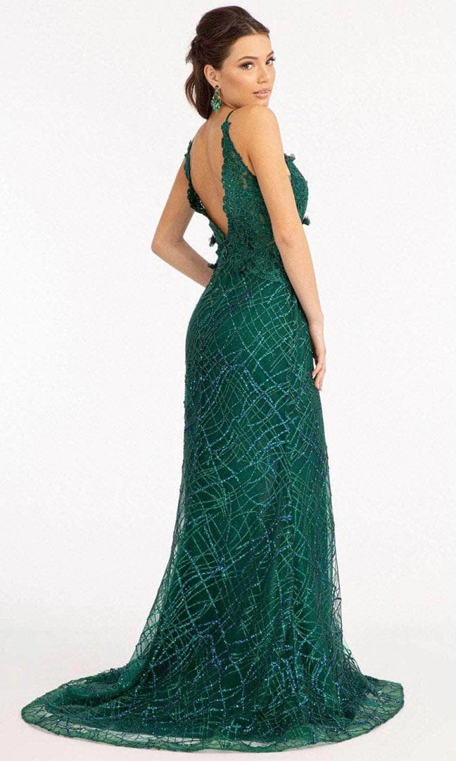 GLS By Gloria GL3042 - Deep V-Neck Sleeveless Evening Gown 6 GLS By Gloria GL3042 - Deep V-Neck Sleeveless Evening Gown