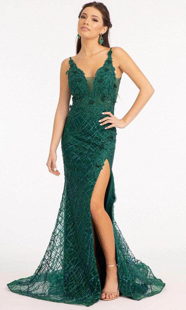 GLS By Gloria GL3042 - Deep V-Neck Sleeveless Evening Gown 5 GLS By Gloria GL3042 - Deep V-Neck Sleeveless Evening Gown