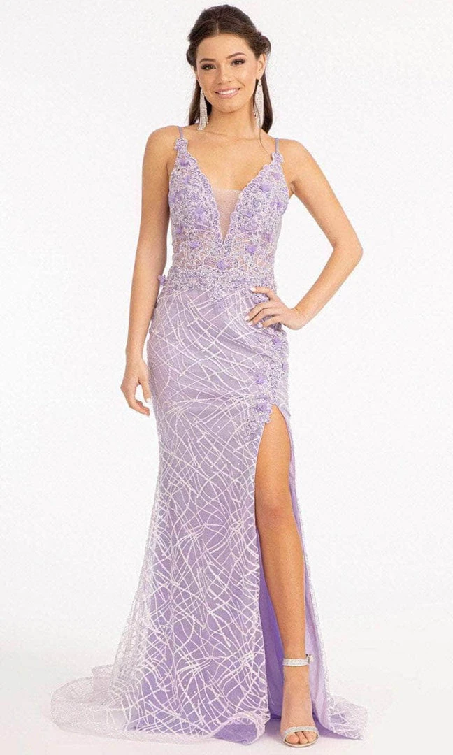 GLS By Gloria GL3042 - Deep V-Neck Sleeveless Evening Gown 3 GLS By Gloria GL3042 - Deep V-Neck Sleeveless Evening Gown