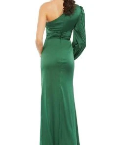 Ieena Duggal 11251 - One Shoulder Ruched Evening Gown