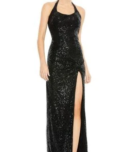 Ieena Duggal 11279 - Halter Neck Sequined Evening Dress 11 Ieena Duggal 11279 - Halter Neck Sequined Evening Dress