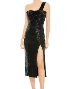 Ieena Duggal 11286 - Tea Length Sequin Cocktail Dress
