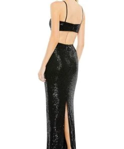 Ieena Duggal 11288 - Cutout Sequined Evening Gown 6 Ieena Duggal 11288 - Cutout Sequined Evening Gown