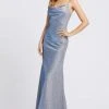Ieena Duggal - 26136I Cowl Fitted Sheath Evening Gown Mac Duggal 1 Ieena Duggal - 26136I Cowl Fitted Sheath Evening Gown Mac Duggal