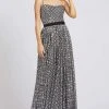 Mac Duggal Ieena Duggal - 26294I Metallic Geo-Pattern Sleeveless A Line Gown 1 Mac Duggal Ieena Duggal - 26294I Metallic Geo-Pattern Sleeveless A Line Gown