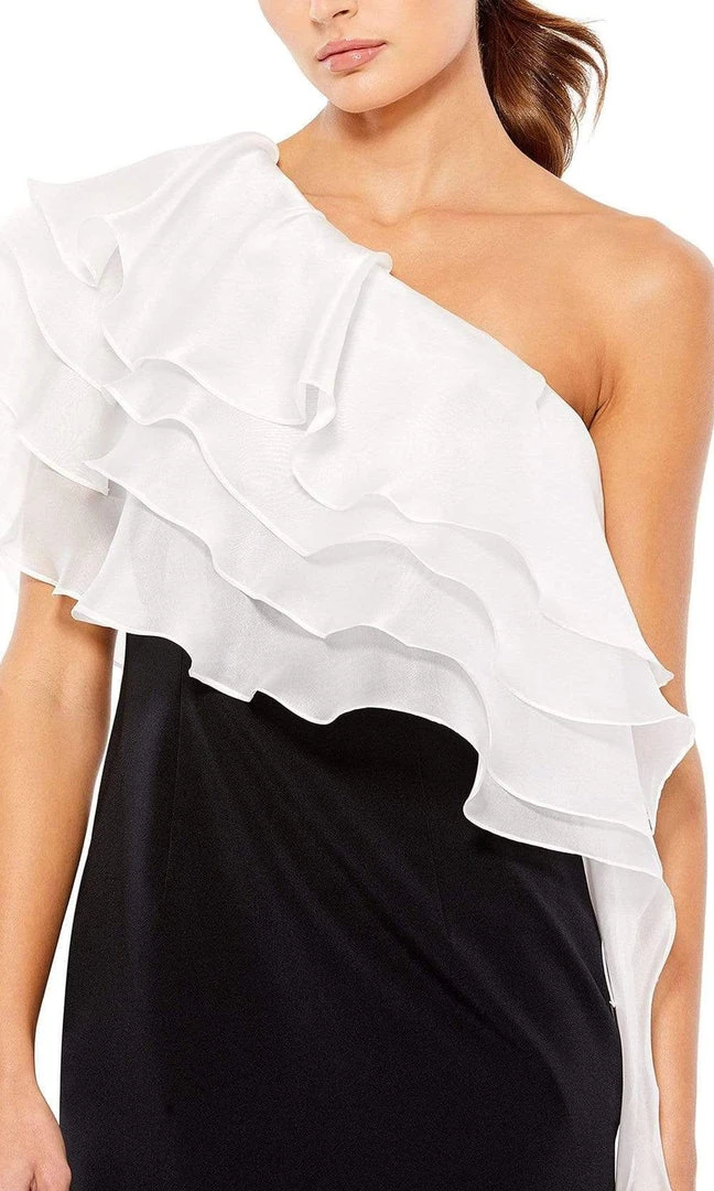 Ieena Duggal - 26501 Ruffle Tiered One Shoulder Dress 5 Ieena Duggal - 26501 Ruffle Tiered One Shoulder Dress