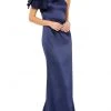 Ieena Duggal - 26521 Flutter Sleeve One Shoulder Gown 2 Ieena Duggal - 26521 Flutter Sleeve One Shoulder Gown