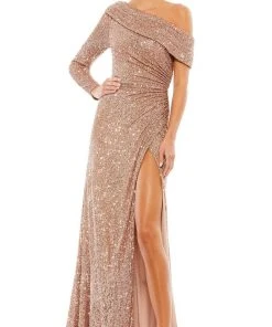 Ieena Duggal 26571 - Sequin Sheath Evening Gown | Couture Candy
