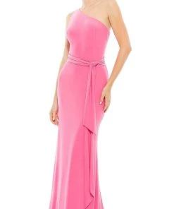 Ieena Duggal 26581 - One Shoulder Jerser Gown