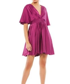 Ieena Duggal 26605 - Kimono-Styled Cocktail Dress