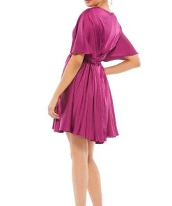 Ieena Duggal 26605 - Kimono-Styled Cocktail Dress