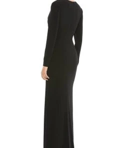 Ieena Duggal 26686 - Long Sleeves Deep V-neck Evening Gown 11 Ieena Duggal 26686 - Long Sleeves Deep V-neck Evening Gown