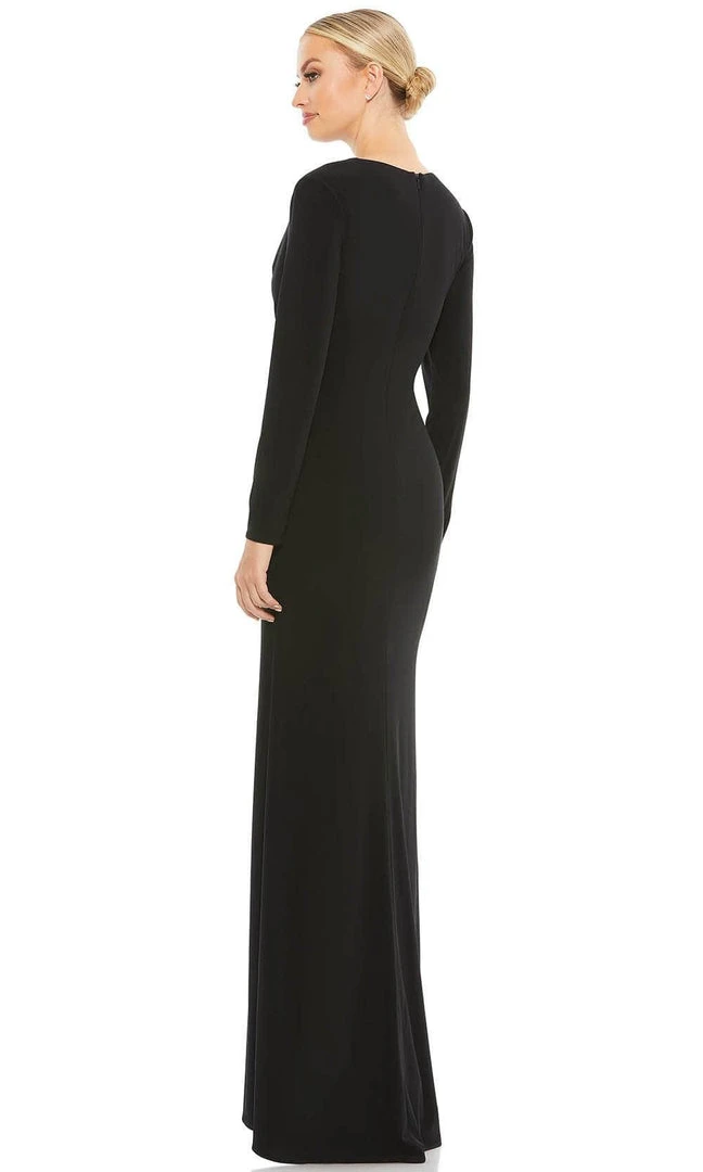 Ieena Duggal 26686 - Long Sleeves Deep V-neck Evening Gown 4 Ieena Duggal 26686 - Long Sleeves Deep V-neck Evening Gown