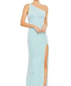 Ieena Duggal - 26990 Draped Back Sheath Gown