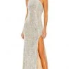 Ieena Duggal - 26990 Draped Back Sheath Gown 2 Ieena Duggal - 26990 Draped Back Sheath Gown