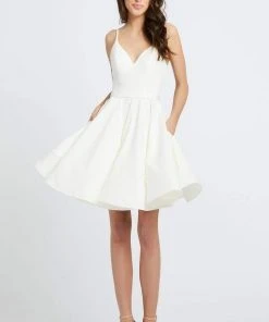 Ieena Duggal - 48775I Flirty Sleeveless V Back Cocktail Dress 14 Ieena Duggal - 48775I Flirty Sleeveless V Back Cocktail Dress