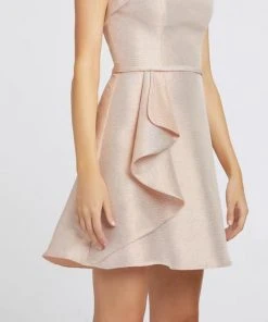 Ieena Duggal - 48934I Asymmetrical Ruffle Accented A-Line Dress Mac Duggal