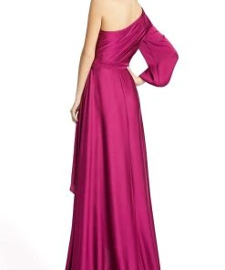 Ieena Duggal - 49141 Asymmetric Bishop Sleeve Long Dress 6 Ieena Duggal - 49141 Asymmetric Bishop Sleeve Long Dress