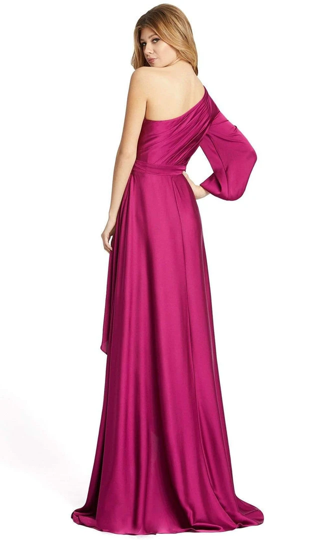 Ieena Duggal - 49141 Asymmetric Bishop Sleeve Long Dress 4 Ieena Duggal - 49141 Asymmetric Bishop Sleeve Long Dress