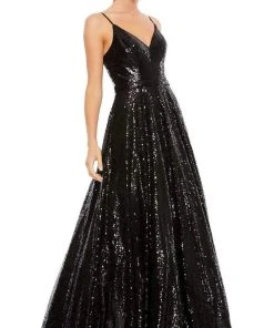 Ieena Duggal - 49483 Sequin-Festooned A-Line Dress