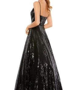 Ieena Duggal - 49483 Sequin-Festooned A-Line Dress
