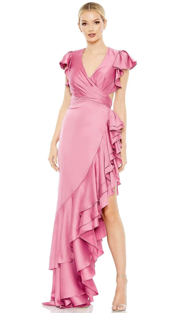 Ieena Duggal 49529 - High-Low Ruffled Side Formal Gown 3 Ieena Duggal 49529 - High-Low Ruffled Side Formal Gown