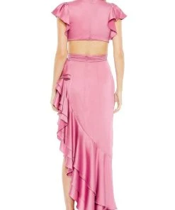 Ieena Duggal 49529 - High-Low Ruffled Side Formal Gown 6 Ieena Duggal 49529 - High-Low Ruffled Side Formal Gown