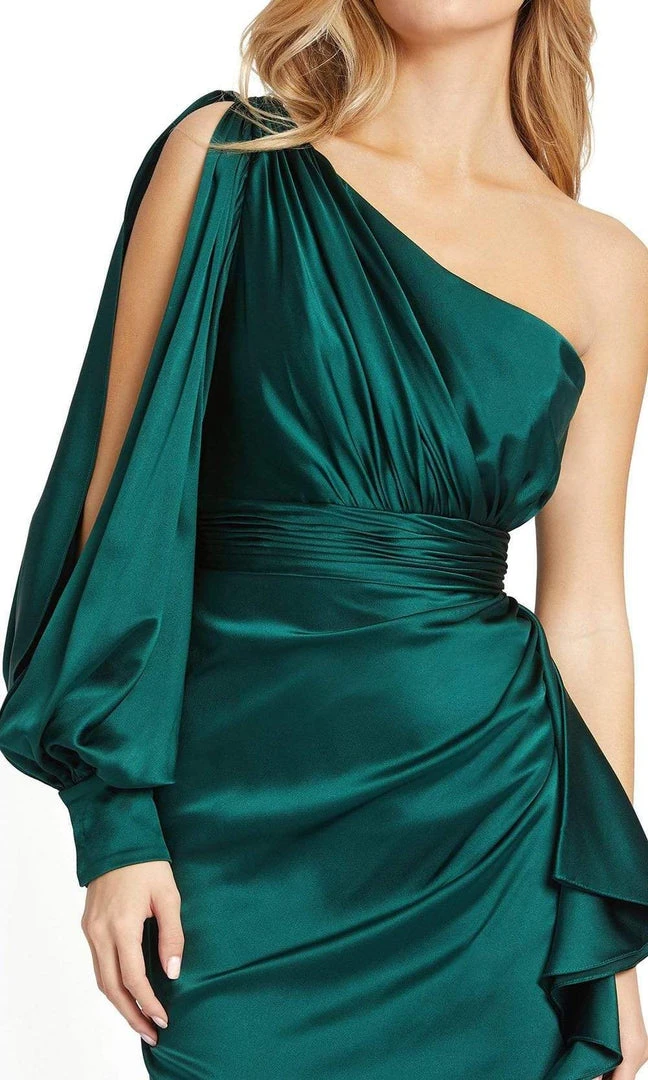 Ieena Duggal - 55336 Asymmetric Taffeta Ruched Dress 5 Ieena Duggal - 55336 Asymmetric Taffeta Ruched Dress