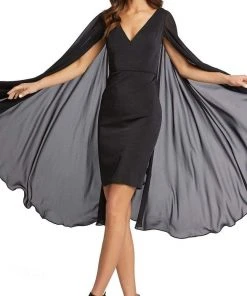 Ieena Duggal - 55358 Plunging V Neck Fitted Dress