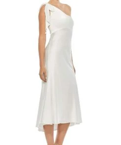 Ieena Duggal - 55387I Bow Draped One Shoulder Dress 12 Ieena Duggal - 55387I Bow Draped One Shoulder Dress