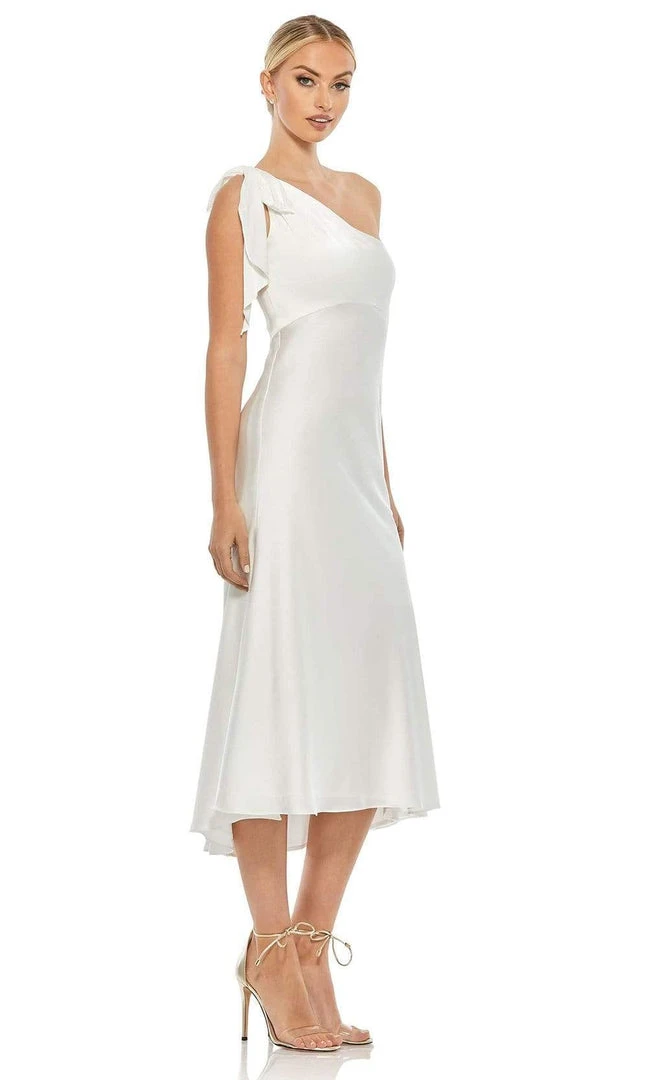 Ieena Duggal - 55387I Bow Draped One Shoulder Dress 7 Ieena Duggal - 55387I Bow Draped One Shoulder Dress