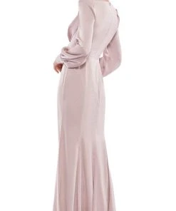 Ieena Duggal 55635 - Deep V-neck Long Dress