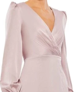 Ieena Duggal 55635 - Deep V-neck Long Dress