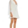 Ieena Duggal 55684 - Long Sleeves V-neck Short Dress 1 Ieena Duggal 55684 - Long Sleeves V-neck Short Dress