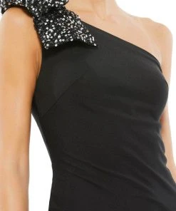 Ieena Duggal 55707 - Asymmetric Ribbon On One-Shoulder Formal Dress 11 Ieena Duggal 55707 - Asymmetric Ribbon On One-Shoulder Formal Dress