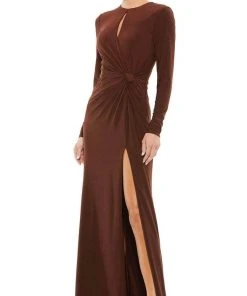 Ieena Duggal 55708 - Keyhole Neckline Long Sleeved Dress 13 Ieena Duggal 55708 - Keyhole Neckline Long Sleeved Dress